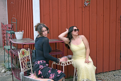 Theresa Boltner and Emily McGillicuddy celebrate McGillicuddy's graduation. 