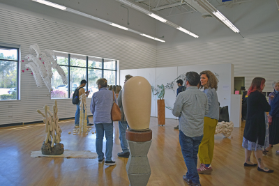 The crowd gathered to enjoy to thesis show's closing day. Photos by Kat Sheridan