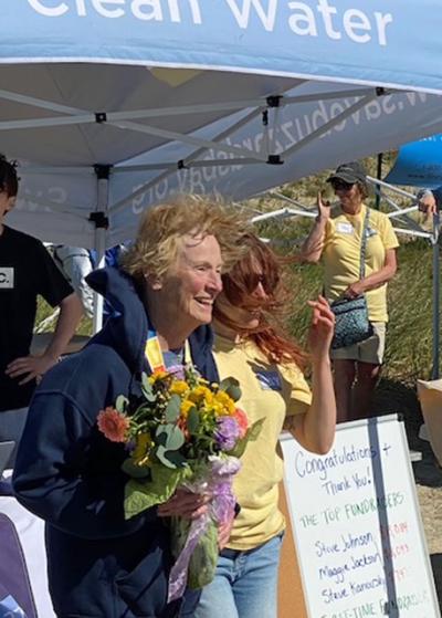 Nancy Smith with her Kate Reilly, the events manager. 