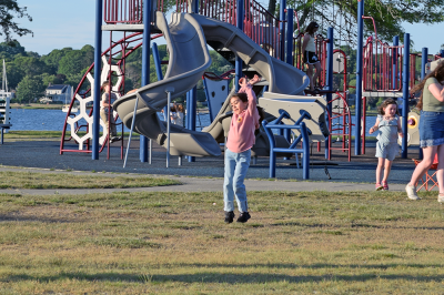 Nora Furtada, 7, enjoys the music. 