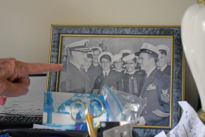 Enos and some of his crewmates. 