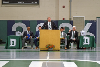 Chris Markey spoke to the graduates about kindness. 
