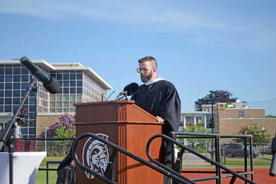 Principal Daniel Dias introduced the speakers.