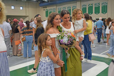 Emma Delgado with her family. 