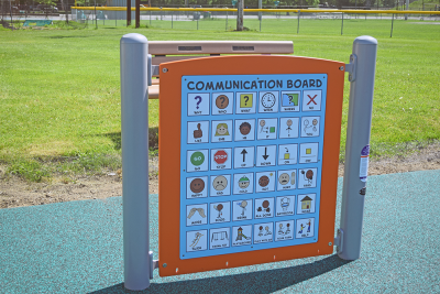 The communication board. 