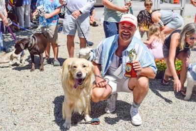 Kyle and Maverick, the winning dog. Photos by Kat Sheridan