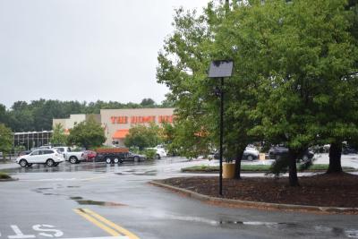 A Flock camera in Home Depot. 