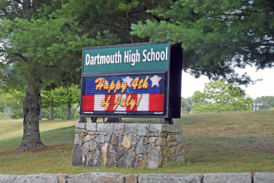 The Dartmouth High School put out a holiday message. 