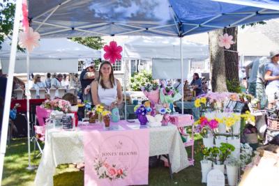 Addision Jones, 16, sells flowers. 