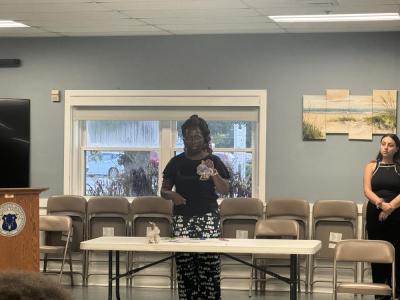 Deloris Joseph rings a bell to honor those who suffered with addictions in the past year. 