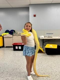 One of the campers hold a snake. Source: Humane Society and Shelter Southcoast Facebook