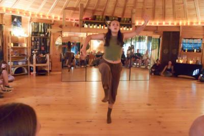 Izzy dancing. 