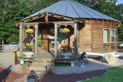 The yurt. 