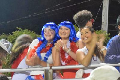 Some Bishop Stang students dressed up for the game. 