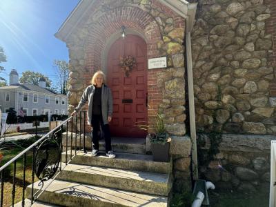 Jill Law outside the Cultural Center. Photo by Kat Sheridan