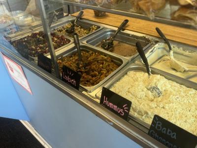 Some of the food available.