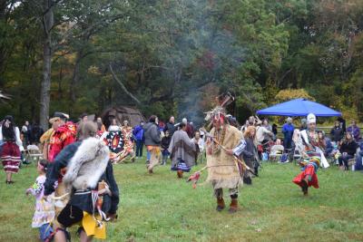 The powwow featured many dances. 