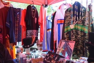 Ribbon clothing by Roxanne Jackson. 