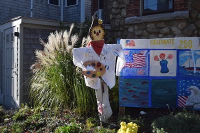 The Cultural Center scarecrow. 