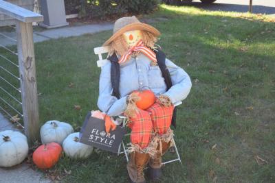 The Flora Style scarecrow. 