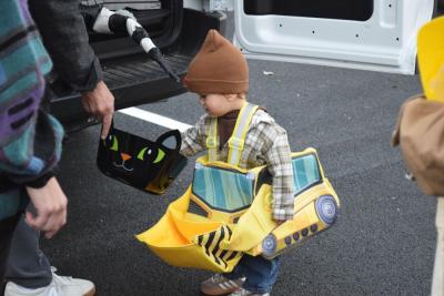 Reed (18 months) gets some candy. 