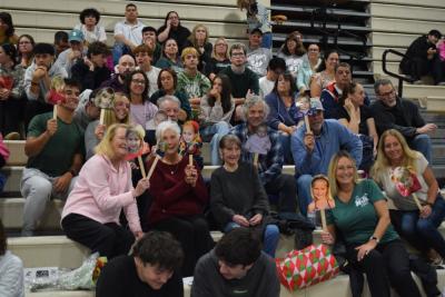 The crowd goes wild. 