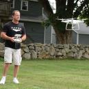 Anthony Franco demonstrates his drone in his backyard. BY DOUGLAS MCCULLOCH
