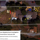 A map of the child care facility at 52 Donald Street showing where soil samples were taken. Image courtesy: MassDEP