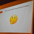 A slide asking what exactly constitutes the technology of the septic tanks residents may have to switch to.