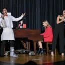 Jackson Hart helping out with Remy Barber performance of Billy Joel’s “Piano Man” during Dartmouth’s Finest. Photo by Leighah Beausoleil