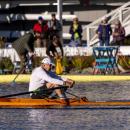 D'Arcy MacMohan rows down the Charles River in the Head of the Charles Regatta. Source: row2k