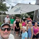Neighborhood residents who packed backpacks for kids. Source: Maureen Benton