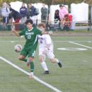 Elias Fernandes gets ready to kick the ball. 