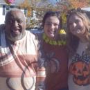 Manny Pires, Olivia Lourenco and Brittney Lawrence volunteer at the trunk-or-treating.  Manny Pires, Olivia Lourenco and Brittney Lawrence volunteer at the trunk-or-treating.