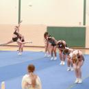 Cecelia Trahan leaps. 