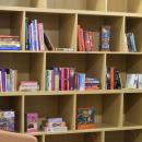 The library at Fallon Health Summit ElderCare PACE Center. 