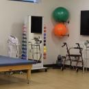 The physical therapy room at Fallon Health Summit ElderCare PACE Center. 