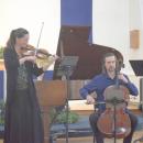 EmmaLee Holmes-Hicks and Pete Walsh play the duet. 