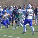 Brady Beauparland runs with the ball. 