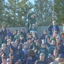 The crowd cheers for the Dartmouth Indians. 