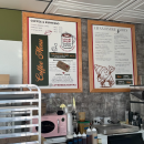 The board with all the menu options.