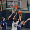 James Gilberg attempts a basket. 