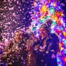 People celebrate Christmas at a previous buoy tree lighting ceremony. File photo