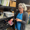 Hopp shows murrini leftovers. 