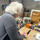 Hopp works on a nightlight.