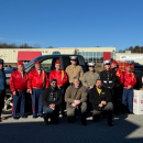 The marines all posed together. Photos by Kat Sheridan