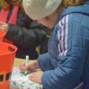 Harper Silva, 9, writes a letter to Santa.