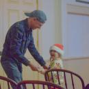 Isaiah Manely dances with his daughter Amelia.