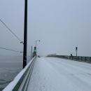 Padanaram Bridge covered in snow. Photo by Mari Huglin