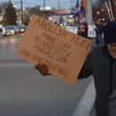 A sign calling for I.C.E. out.